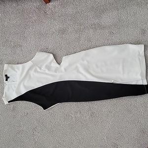 Black and white cocktail dress